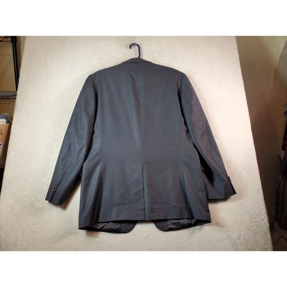 Lauren Ralph Lauren Blazer Coat Mens Size 44L Gray Single Breasted Two Button - Picture 2 of 14